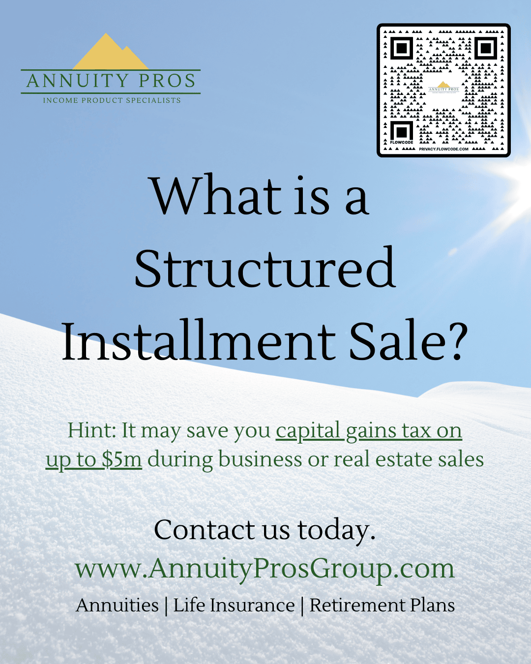 What is a structured installment sale? | Annuity Pros